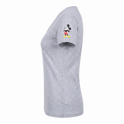 Print-Shirt Disney Mickey Maus Damen kurzarm Shirt T-Shirt Gr. S-XL 100% Baumwolle - WS-Trend.de