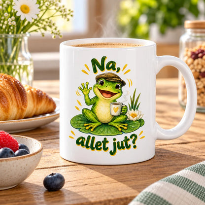 WS-Trend Berliner Frosch Tasse mit Spruch Keramik 330 ml Geschenktasse - WS-Trend.de