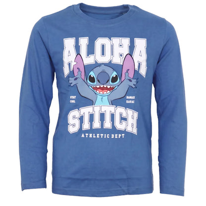 Print-Shirt Disney Lilo und Stitch Kinder Jungen Langarmshirt Shirt Gr. 98-110 - WS-Trend.de