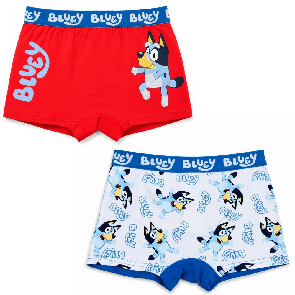 Bluey Jungen Boxershorts Unterhosen 2er-Pack Gr. 104–116 Baumwolle - WS-Trend.de