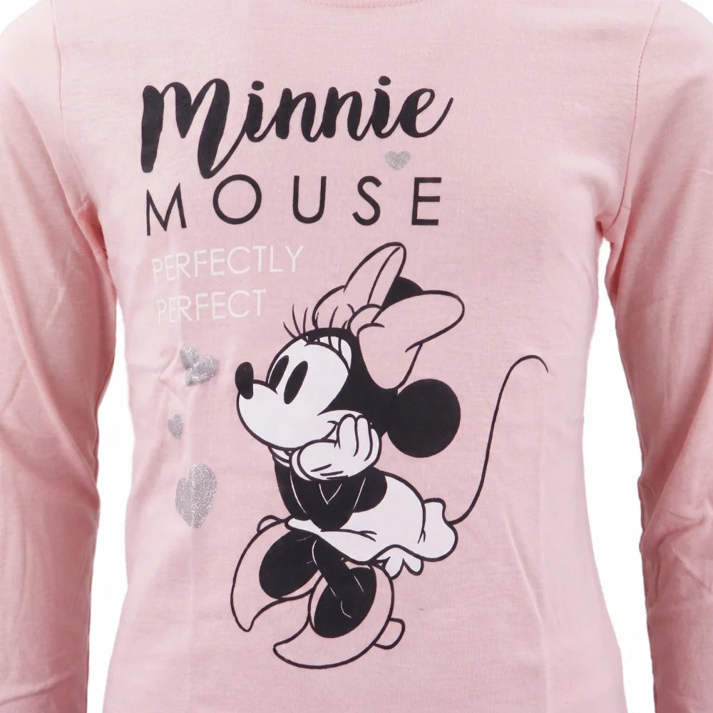 Disney Minnie Maus langarm T-Shirt Kinder Mädchen 98 bis 128 - 100% Baumwolle - WS-Trend.de
