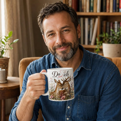 Reh-Tasse für Lieblingsmenschen - Geschenk zum Valentinstag beidseitig - WS-Trend.de