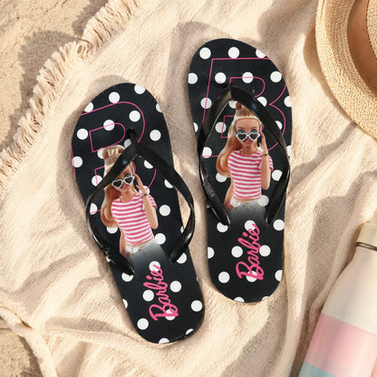 Barbie Mädchen Flip Flops Kinder Sandalen Zehentrenner Latschen Gr. 25-28 - WS-Trend.de
