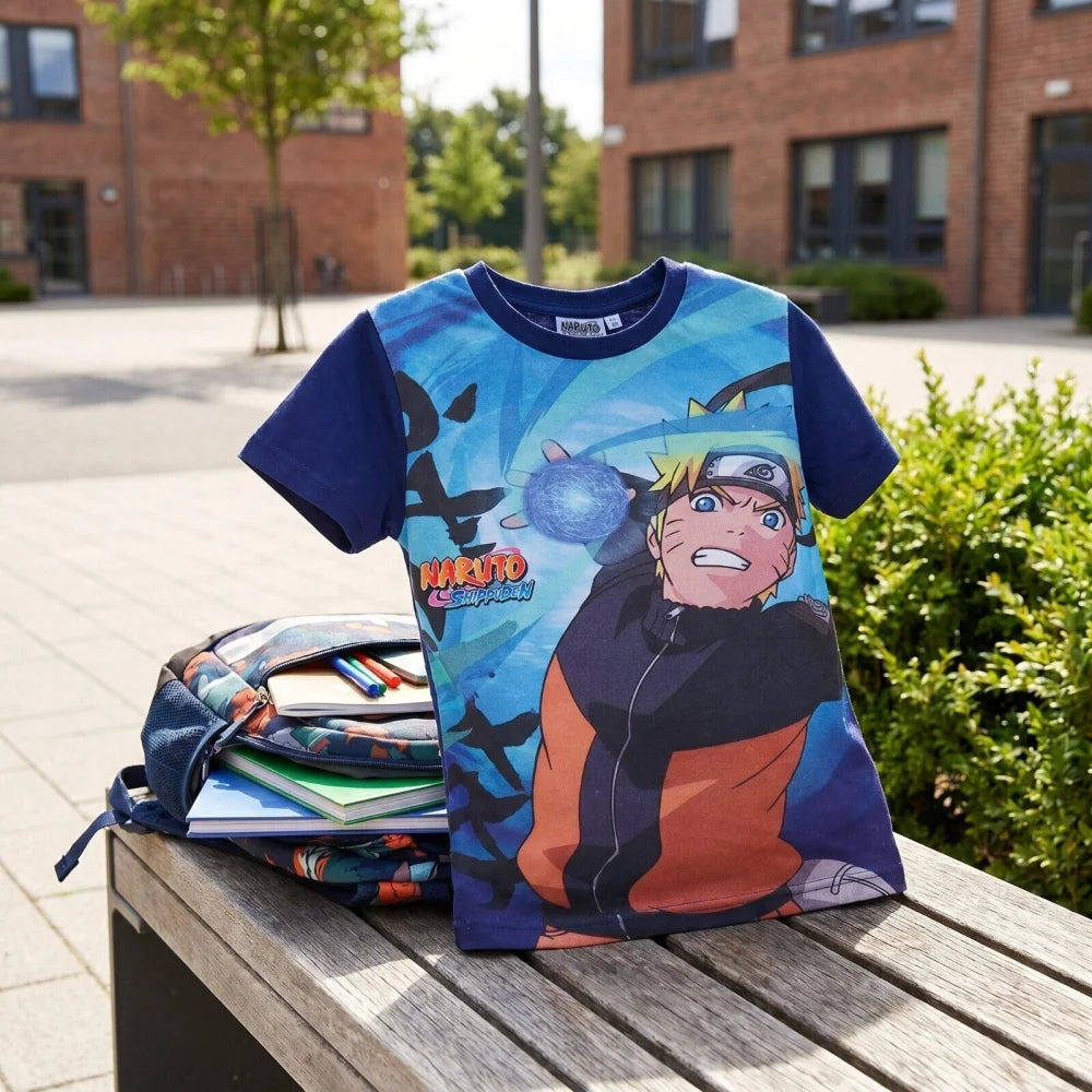 Anime Naruto Shippuden T-Shirt Kurzarm Kinder Jungen Shirt Gr.116 - WS-Trend.de