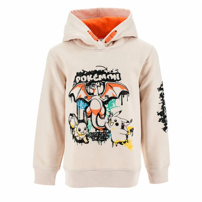 Pokemon Pikachu Glumanda Kinder Hoodie Pulli Kapuzenpullover Gr. 104 - 140 - WS-Trend.de