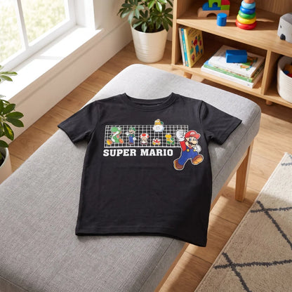 Super Mario Kinder T-Shirt Kurzarm Shirt Gr.98 Luigi Cooper Toady Bowser - WS-Trend.de