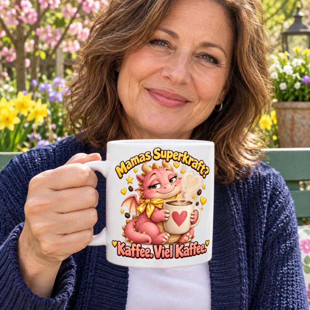 WS-Trend Drachenmama Tasse Keramik 330 ml Geschenk für Mama mit Spruch - WS-Trend.de