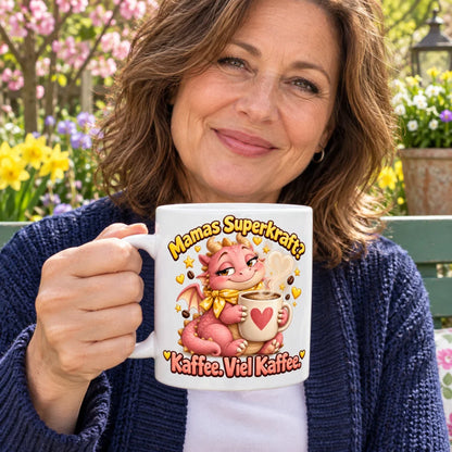 WS-Trend Drachenmama Tasse Keramik 330 ml Geschenk für Mama mit Spruch - WS-Trend.de