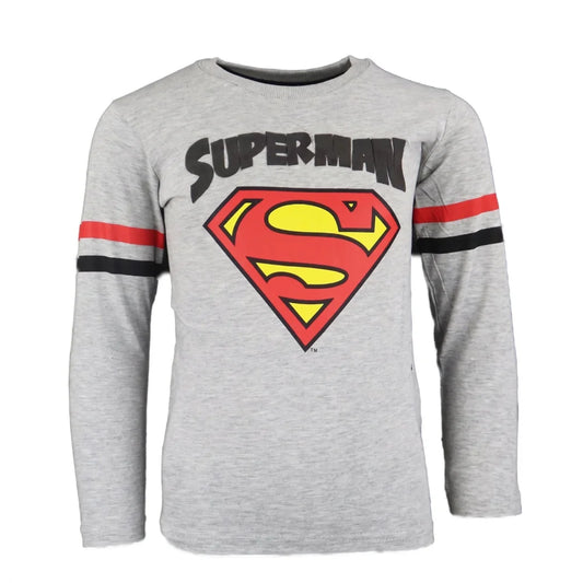 Print-Shirt DC Comics Superman Kinder Jungen langarm T-Shirt Langarmshirt Gr. 104 - WS-Trend.de