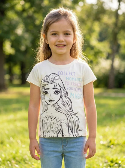 Disney Eiskönigin T-Shirt Kinder Mädchen Top Elsa Gr. 104 - 134 - WS-Trend.de