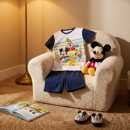 Disney Mickey Maus Goofy Donald Duck Kinder Jugend Schlafanzug Pyjama 98-128 - WS-Trend.de