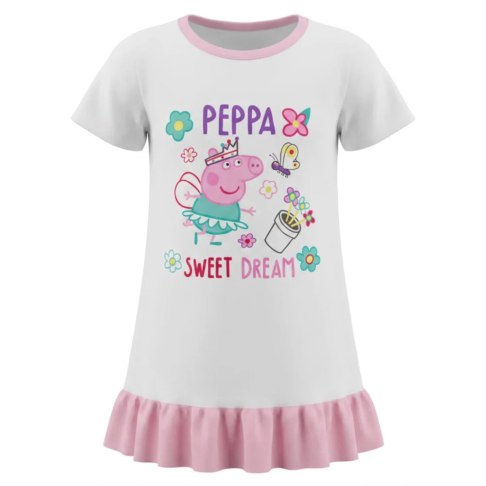 Peppa Wutz Kinder Mädchen Schlafshirt Schlafoberteil Gr. 92-116 - WS-Trend.de