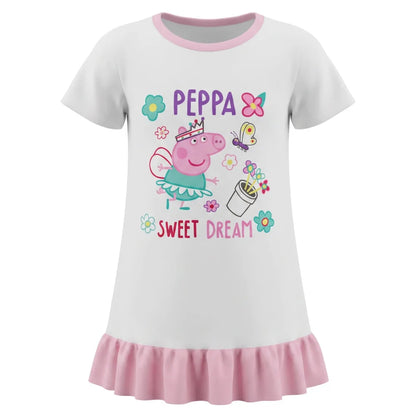 Peppa Wutz Kinder Mädchen Schlafshirt Schlafoberteil Gr. 92-116 - WS-Trend.de