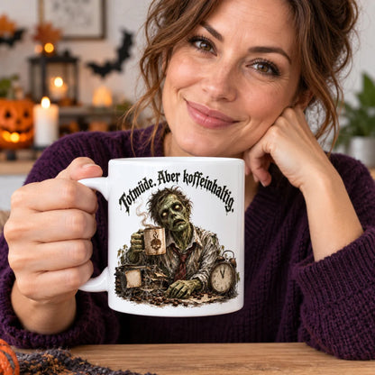 WS-Trend Zombie-Modus Horror Tasse Keramik 330 ml mit Motiv und Spruch - WS-Trend.de