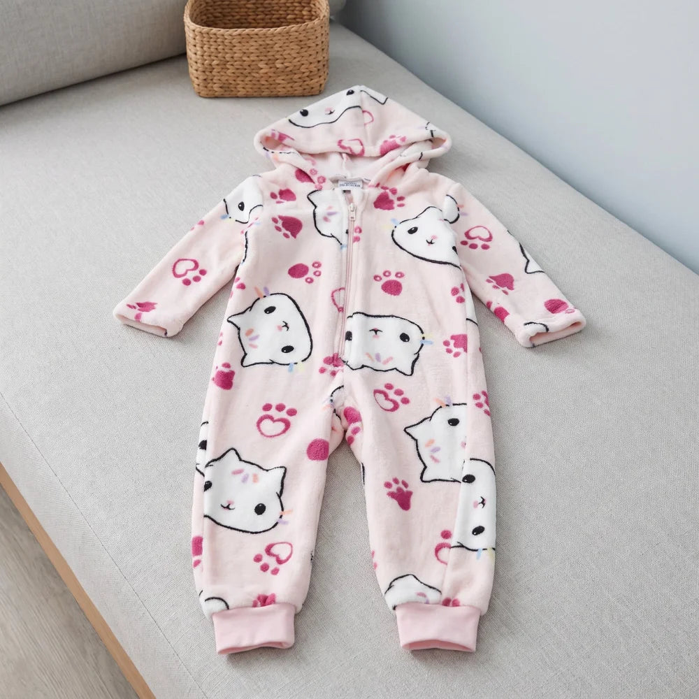 Gabbys Dollhouse Mädchen Coral-Fleece Einteiler Schlafanzug Gr. 98-128 - WS-Trend.de