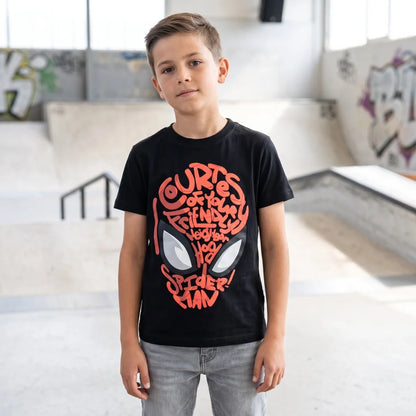 Marvel Spiderman T-Shirt Kurzarm Kinder Jungen Shirt 92-104 100% Baumwolle - WS-Trend.de