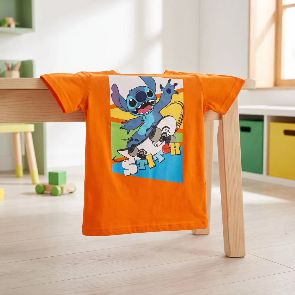 Disney Lilo und Stitch Jungen Kinder kurzarm T-Shirt Shirt Gr. 98-122 Baumwolle - WS-Trend.de