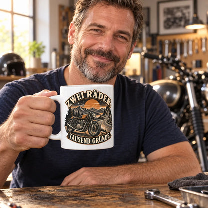 WS-Trend Biker Tasse Keramik 330 ml Spruch Motorrad 10 Motive zur Wahl - WS-Trend.de