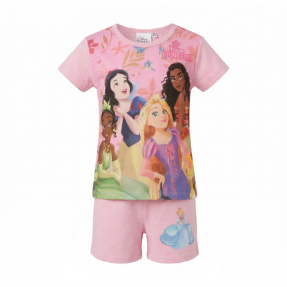Disney Princess Kinder Mädchen Schlafanzug Pyjama Shirt Shorts Gr. 92-116 - WS-Trend.de