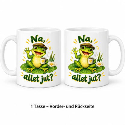 WS-Trend Berliner Frosch Tasse mit Spruch Keramik 330 ml Geschenktasse - WS-Trend.de