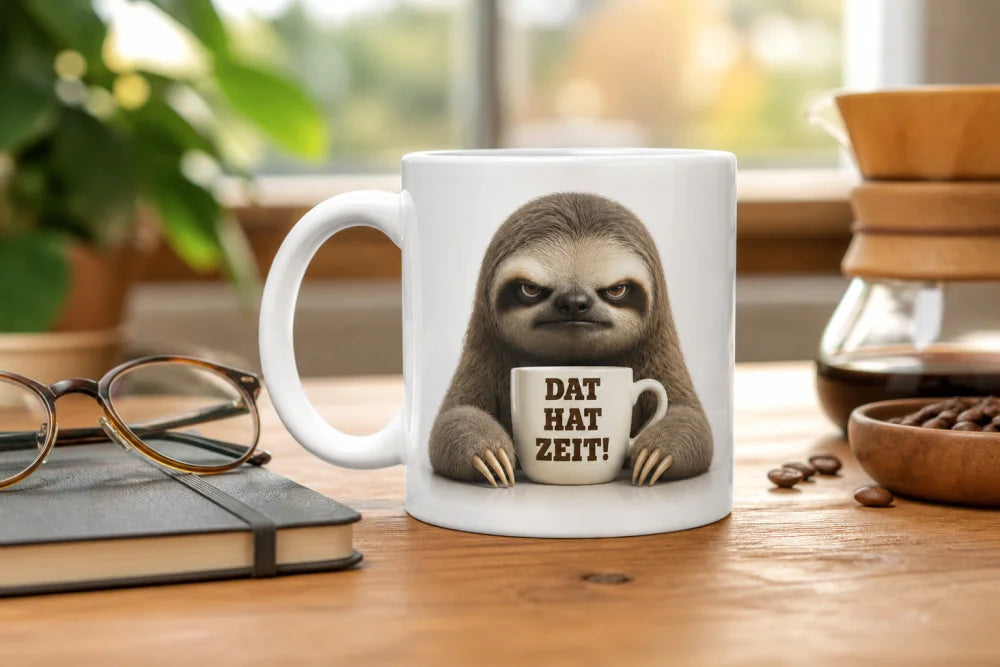 Lustige Tiertasse mit Spruch 325 ml – 15 Tiermotive Geschenkidee Büro - WS-Trend.de