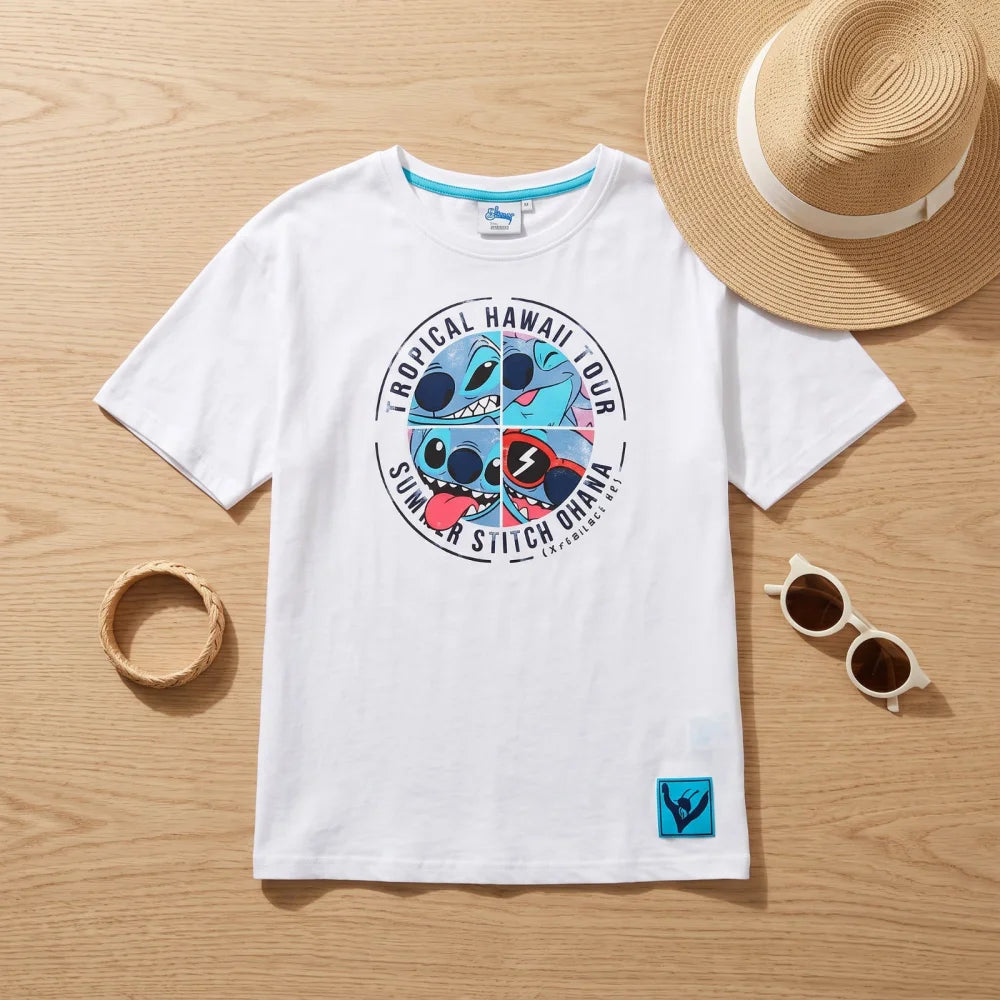 Print-Shirt Disney Stitch Damen kurzarm Shirt T-Shirt Gr. S-XL 100% Baumwolle - WS-Trend.de
