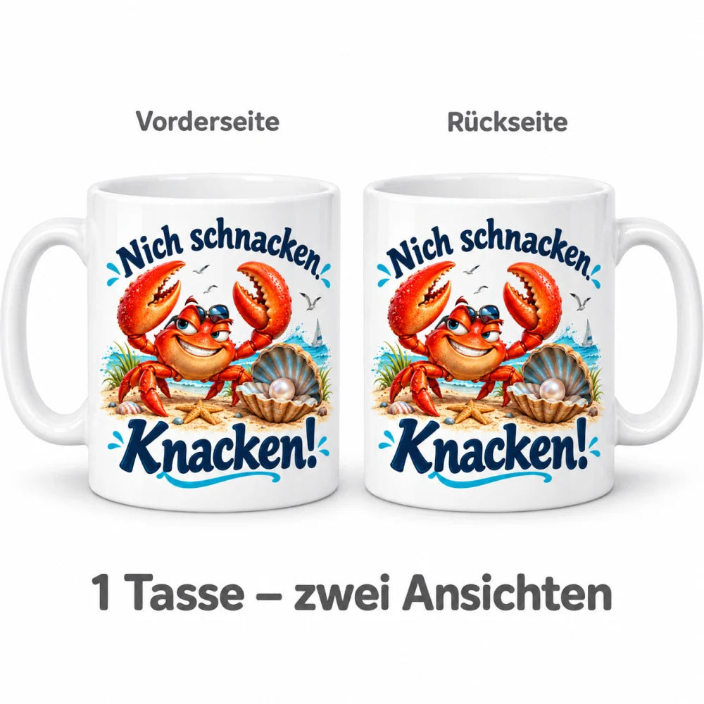 WS-Trend Krabbe Tasse mit lustigem Spruch Keramik 330 ml Geschenktasse - WS-Trend.de