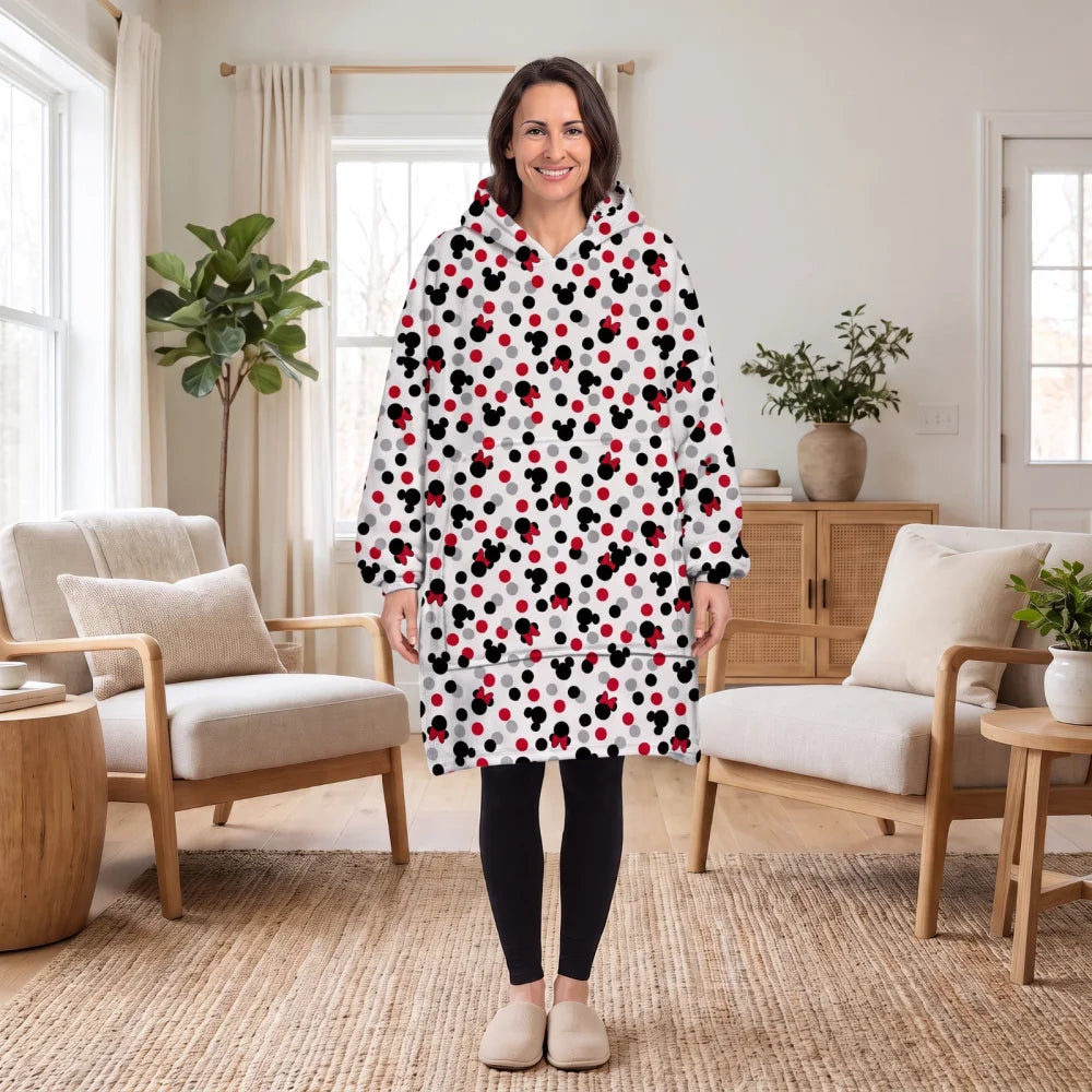 Disney Mickey und Minnie Kuschelponcho mit Kapuze Tasche S-L - WS-Trend.de