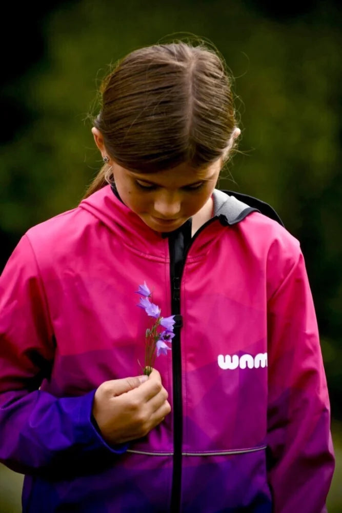 Softshelljacke WAMU Die Mosaic Kinder Jacke mit Kapuze Gr. 104-110 - WS-Trend.de