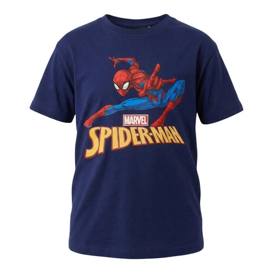 Marvel Spiderman Kinder Jungen T-Shirt Kurzarm Shirt Gr. 98 bis 128 Baumwolle - WS-Trend.de
