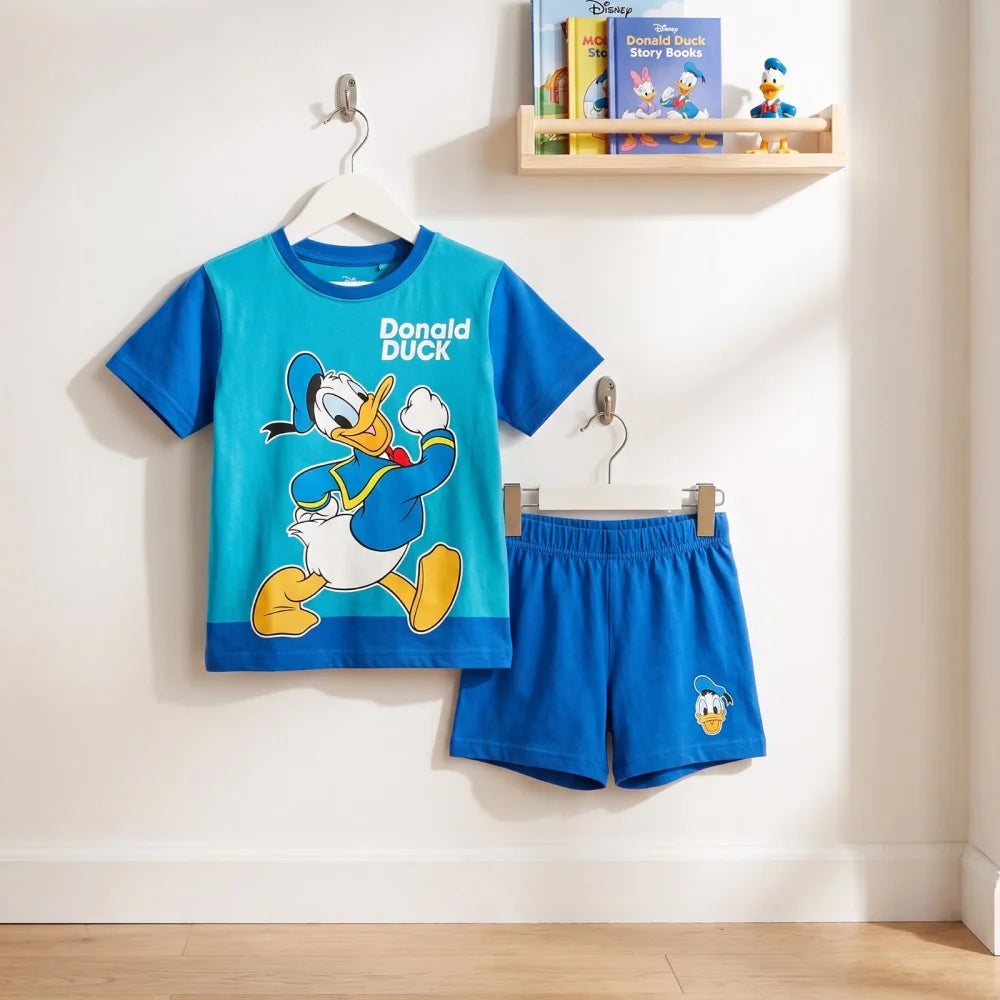Print-Shirt Disney Donald Duck Kinder Jungen Sommerset Shorts plus T-Shirt - WS-Trend.de