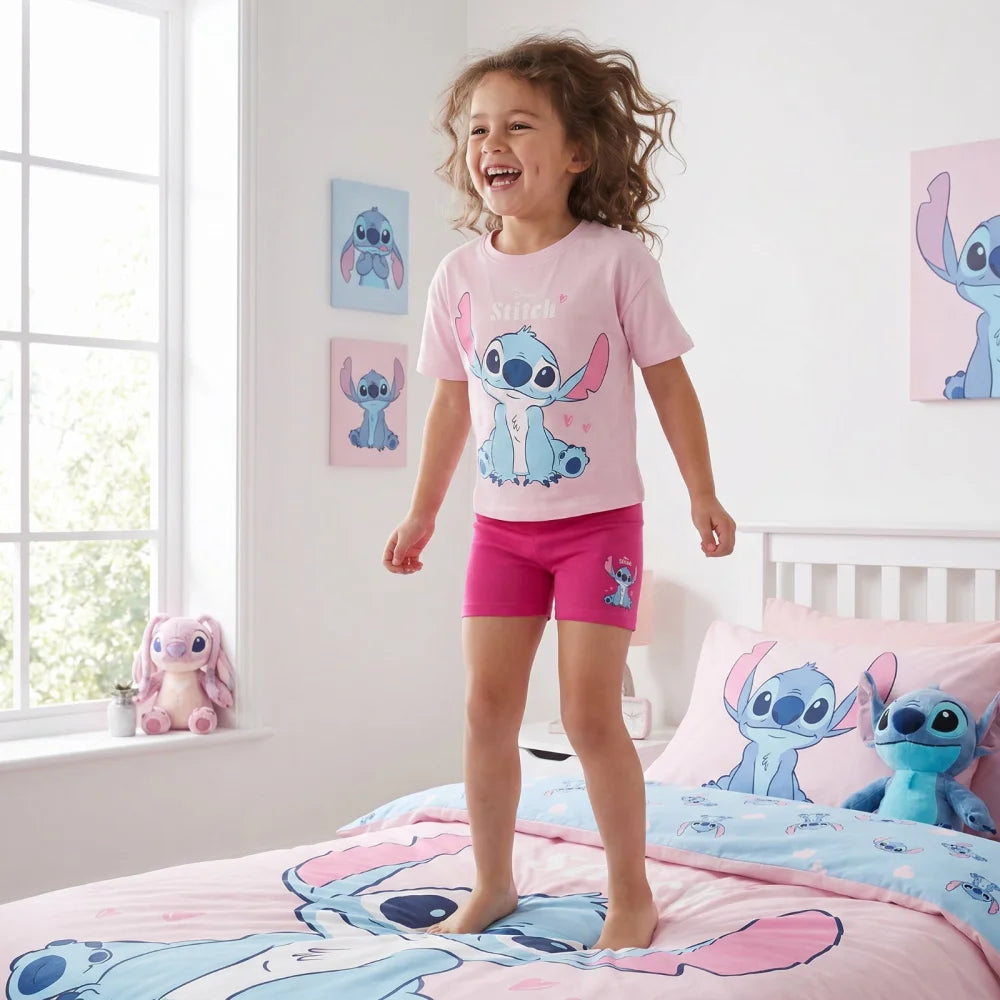Disney Lilo und Stitch Kinder Mädchen Schlafanzug Pyjama Shirt Hose Gr. 92-128 - WS-Trend.de