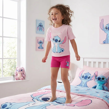 Disney Lilo und Stitch Kinder Mädchen Schlafanzug Pyjama Shirt Hose Gr. 92-128 - WS-Trend.de