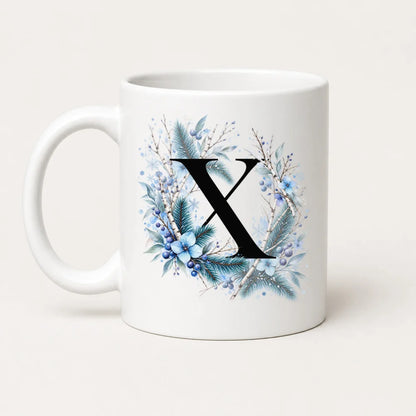 Winter Tasse A-Z Buchstaben 325 ml Keramik Geschenkidee personalisiert - WS-Trend.de