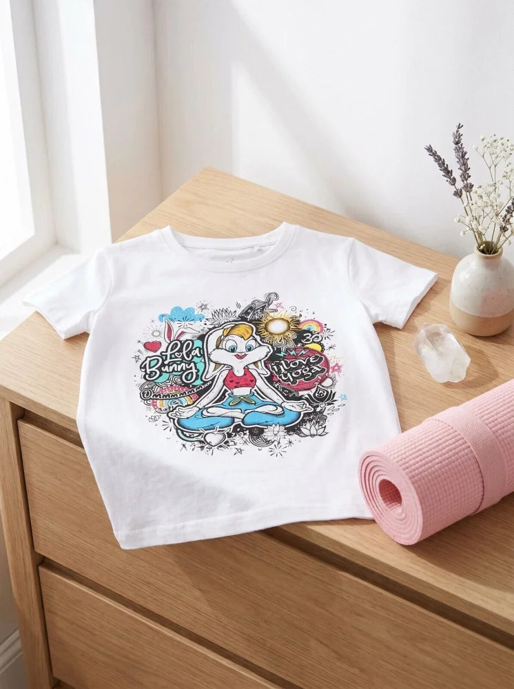 Looney Toons TAZ oder Lola Bunny Kinder Mädchen T-Shirt Kurzarm Shirt - WS-Trend.de