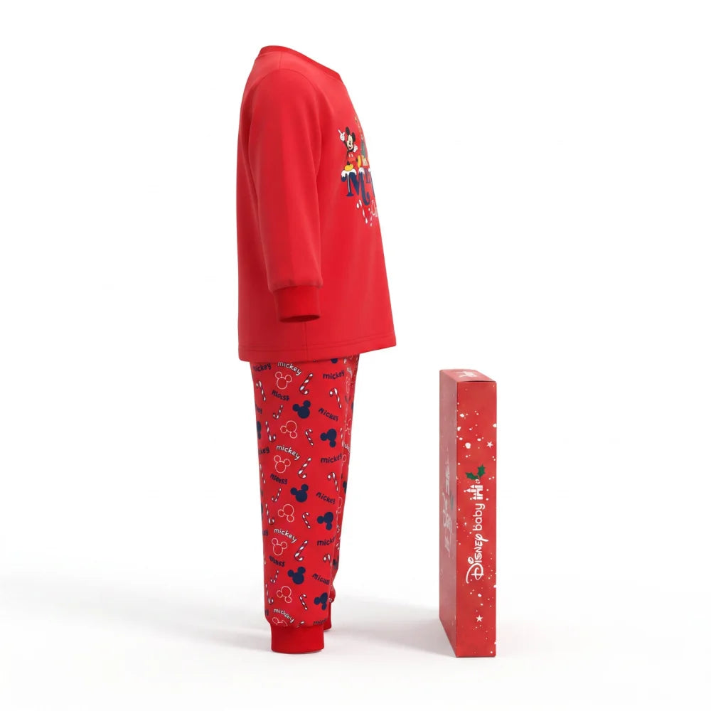 Disney Mickey Maus X-Mas Baby langarm Pyjama Schlafanzug Shirt Hose - WS-Trend.de