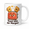 Morgen-Toaster Tasse - kreatives 3D-Motiv - 330 ml beidseitig bedruckt