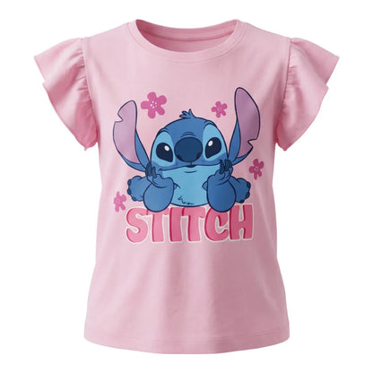 Disney Stitch Kinder Mädchen T-Shirt Kurzarm Shirt Gr. 98 bis 128 Baumwolle - WS-Trend.de