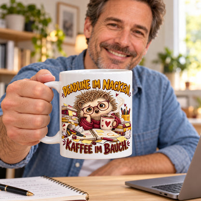 Büro Tasse Keramik 330 ml lustiger Spruch Geschenk Kollegen Homeoffice
