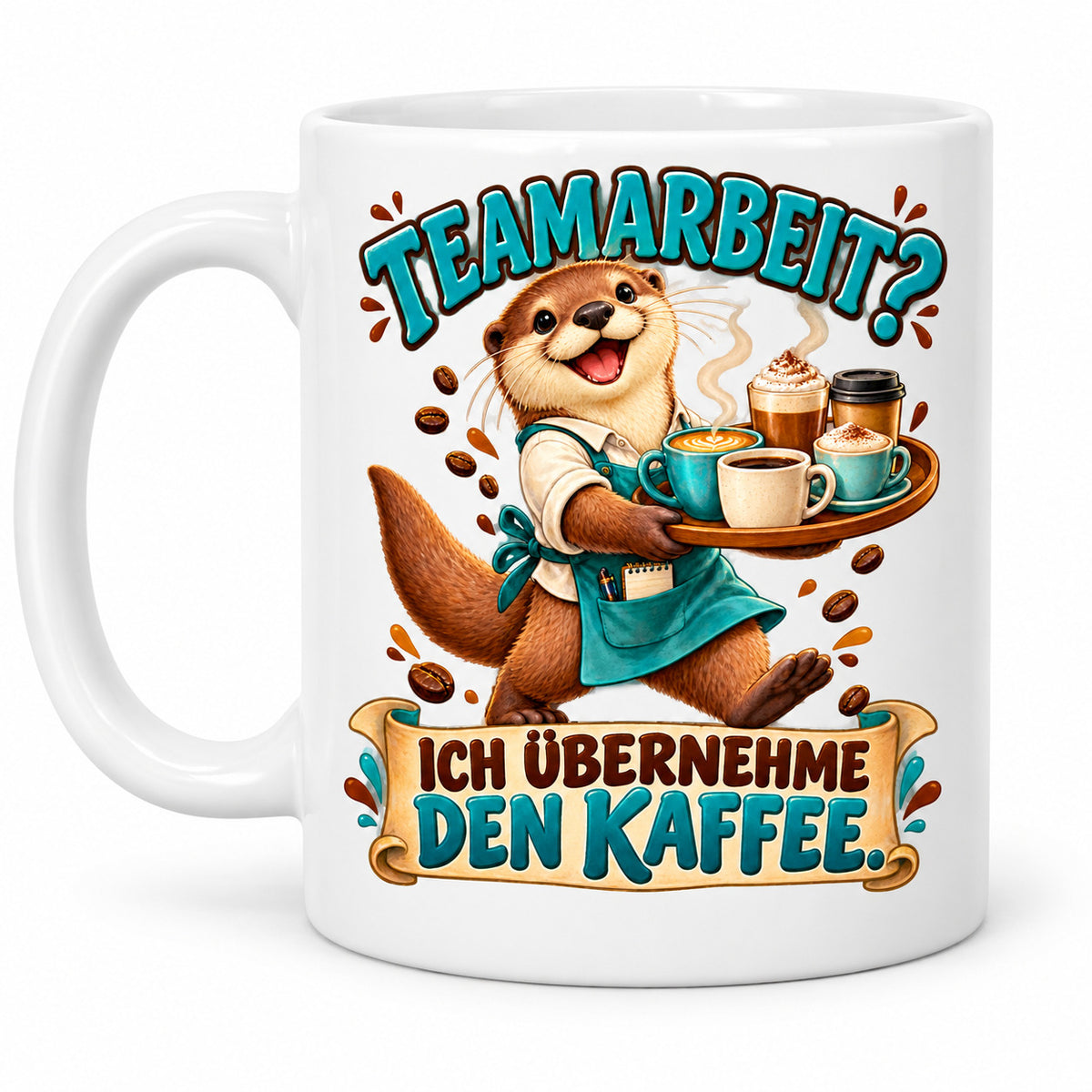 Büro Tasse Keramik 330 ml lustiger Spruch Geschenk Kollegen Homeoffice