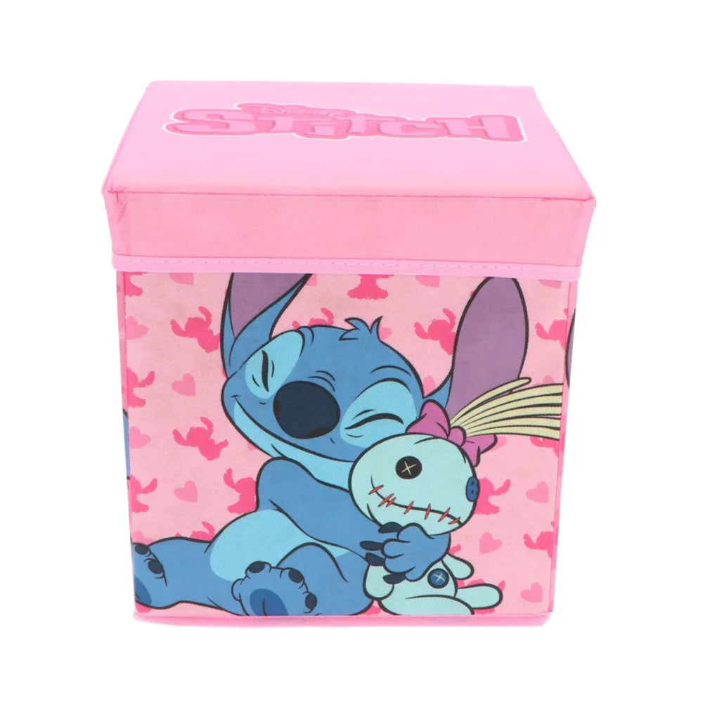 Disney Lilo und Stitch Kinder Spielzeugkorb mit Deckel 30x30x30 cm - WS-Trend.de