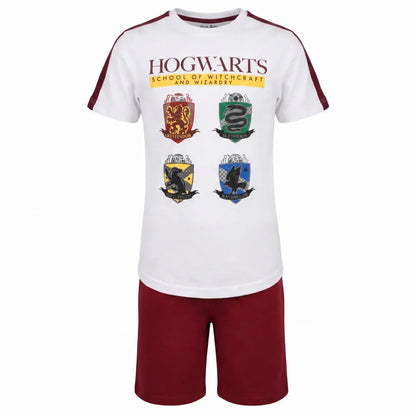 Harry Potter Hogwarts Kinder Schlafanzug Pyjama kurzarm 134 -164 Baumwolle - WS-Trend.de