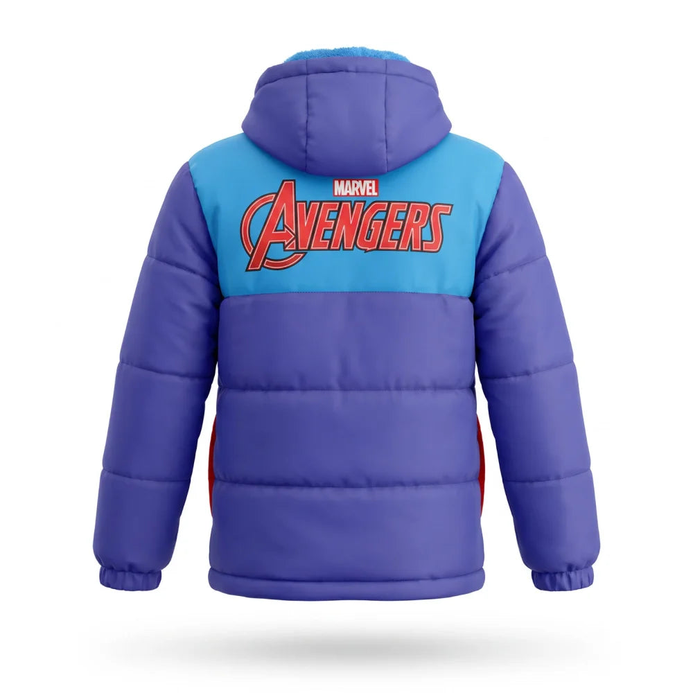 Winterjacke MARVEL Avengers Kinder Jungen Jacke mit Kapuze Gr. 98 - WS-Trend.de