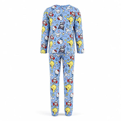 Hello Kitty Kinder Mädchen Schlafanzug Pyjama Shirt Hose Gr. 98-128 - WS-Trend.de