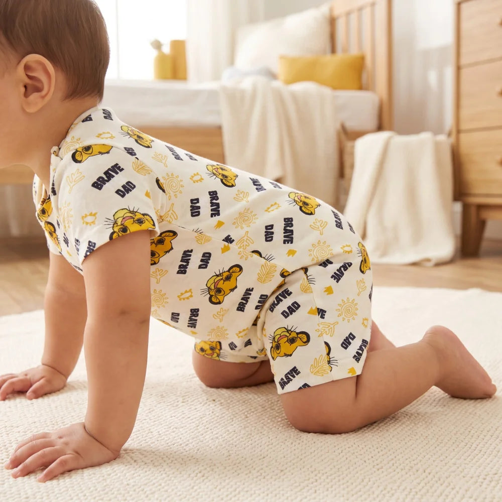 König der Löwen Simba Baby Kurzarm Strampler Schlafanzug 62 bis 80 - WS-Trend.de
