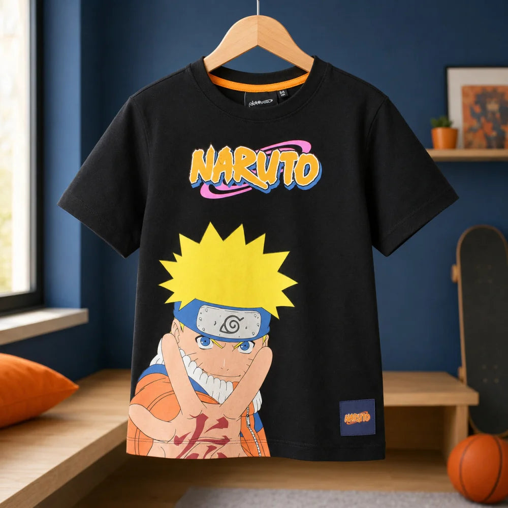 Anime Naruto Shippuden Kinder Jungen kurzarm Shirt T-Shirt Gr. 116-128 Baumwolle - WS-Trend.de