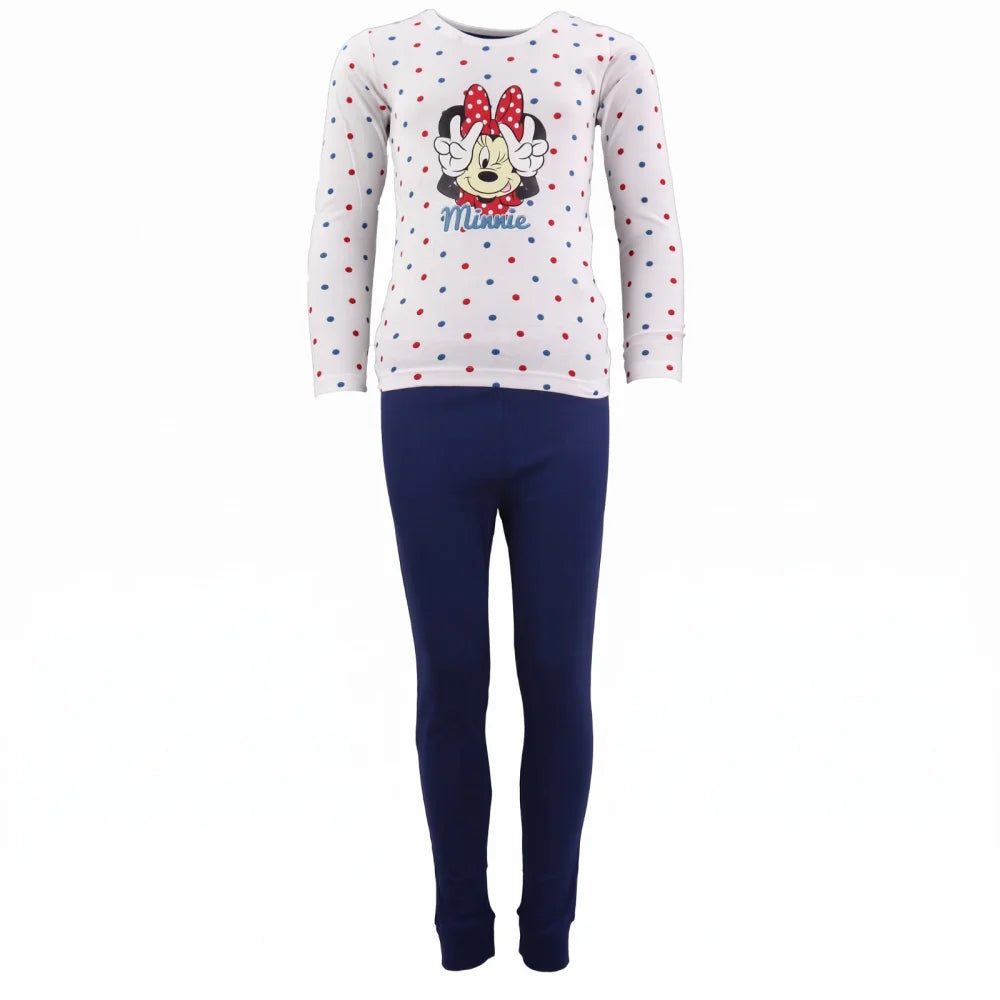 Schlafanzug Disney Minnie Maus Mädchen Kinder Pyjama lang - WS-Trend.de