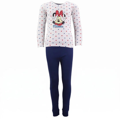 Schlafanzug Disney Minnie Maus Mädchen Kinder Pyjama lang - WS-Trend.de