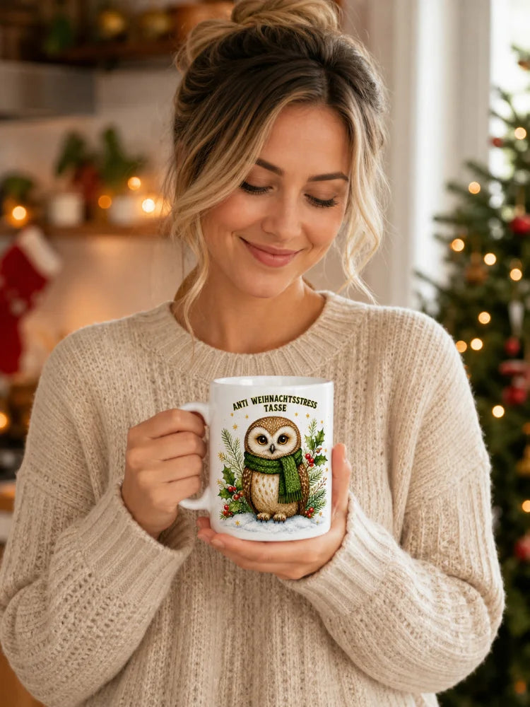 Anti Weihnachtsstress Tasse Weihnachten – Tiere Aquarell - WS-Trend.de
