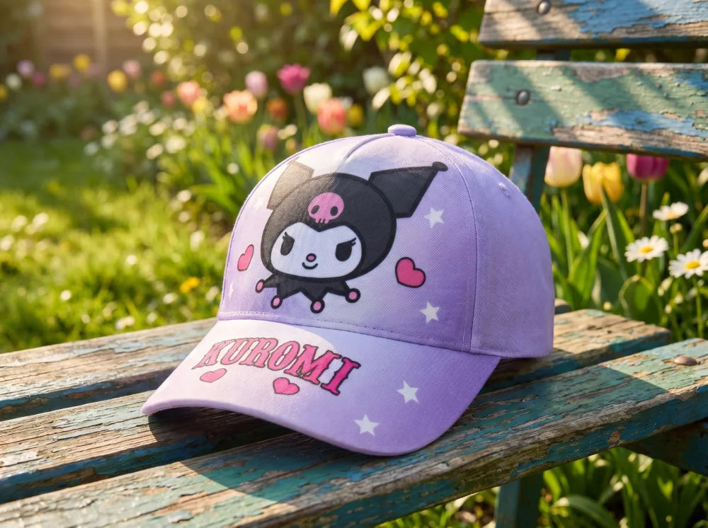 Hello Kitty Kuromi Kinder Basecap Baseball Kappe und Sonnenbrille Gr. 52-54 - WS-Trend.de